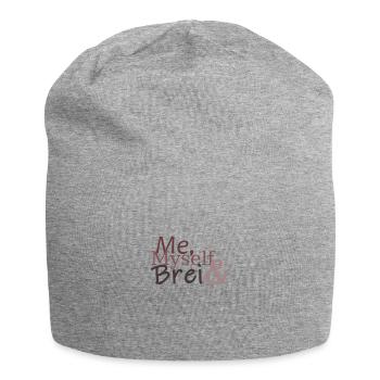 Baby Brei Design Me Myself Geschenk Geschenktipp - Jersey-Beanie - Grau meliert - Vorne