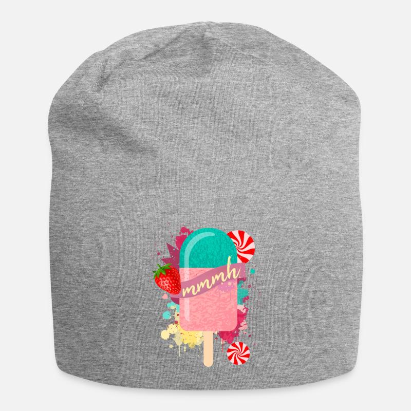 Sommer Eis am Stil - Jersey-Beanie - Grau meliert