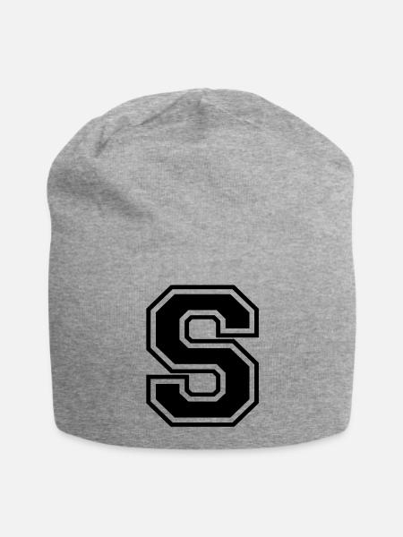 s - Jersey-Beanie - Grau meliert