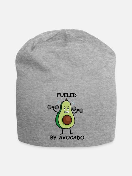FUELED BY AVOCADO - Vegan VipeZ - Jersey-Beanie - Grau meliert
