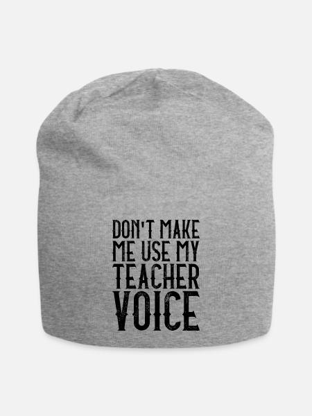 Teacher Voice - Jersey-Beanie - Grau meliert