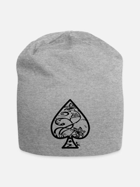 Ace of Spades von 13 dk - Jersey-Beanie - Grau meliert