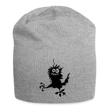Fuselmonster - Jersey-Beanie - Grau meliert - Vorne