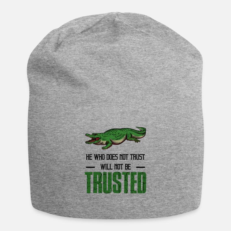 crocodile - Bonnet en jersey - gris chiné