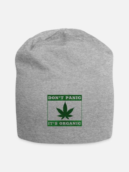 Cannabis - Jersey-Beanie - Grau meliert