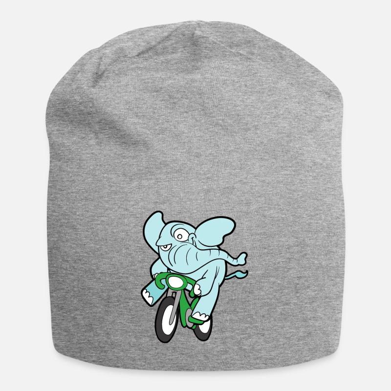 Éléphant drôle drôle mignon - Bonnet en jersey - gris chiné