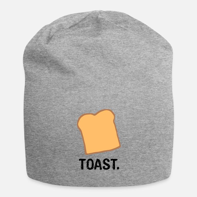 Toast. - Jersey-Beanie - Grau meliert