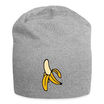 Banane - Jersey-Beanie - Grau meliert - Vorne