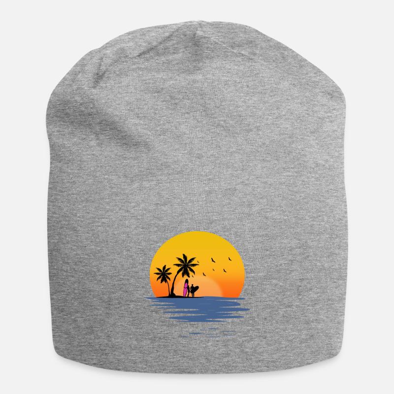 Strand - Jersey-Beanie - Grau meliert