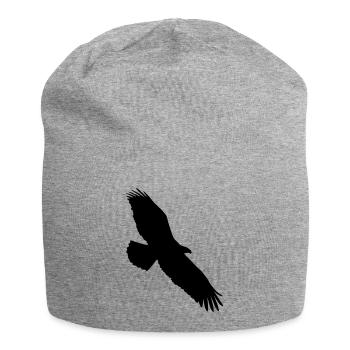 adler - Jersey-Beanie - Grau meliert - Vorne