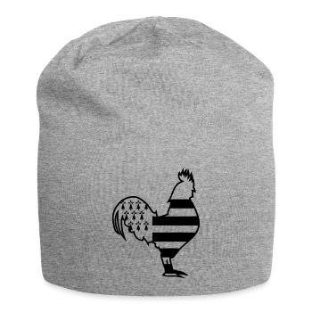 Breton French rooster emblem new britain - Jersey Beanie - heather grey - Front