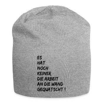 travailler paresseux artisan bavard baloney - Bonnet en jersey - gris chiné - Devant