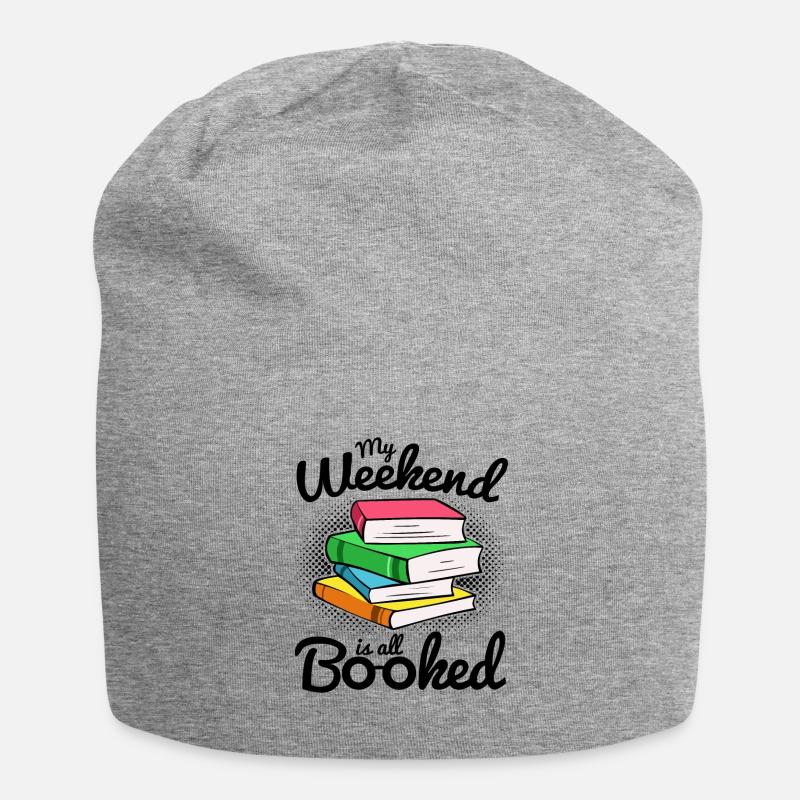 Buch - Jersey-Beanie - Grau meliert