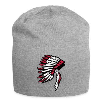 Indian hairstyle Indian chef - Jersey Beanie - heather grey - Front