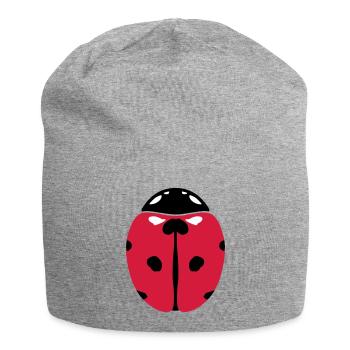 Ladybug - Jersey Beanie - heather grey - Front
