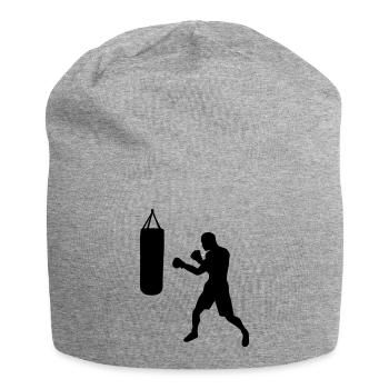 Boxing Boxer - Jersey Beanie - heather grey - Front