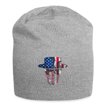 USA Tshirt Cool Patriot Gift - Jersey Beanie - heather grey - Front