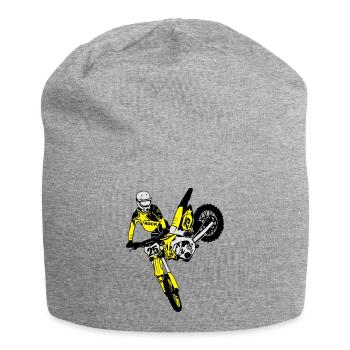 Moto Cross - motocross - Bonnet en jersey - gris chiné - Devant