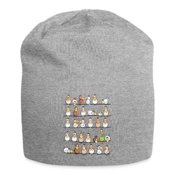 Hühner Farm - Jersey-Beanie - Grau meliert - Vorne