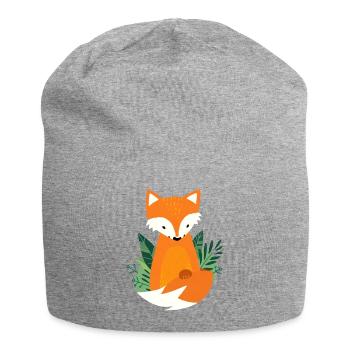 Kleiner Fuchs im Wald - Jersey-Beanie - Grau meliert - Vorne