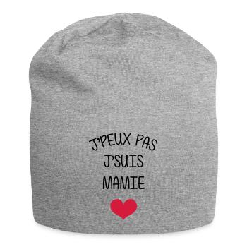 Mamie Mamy Grand Mère Naissance Bébé Amour - Bonnet en jersey - gris chiné - Devant
