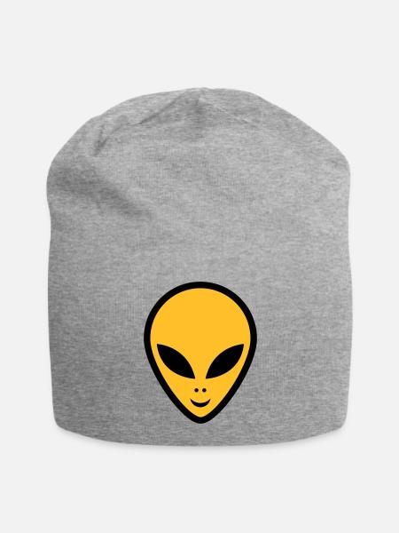 alien - Jersey-Beanie - Grau meliert