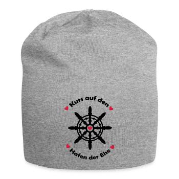 kurs_auf_den_hafen_der_ehe_002 - Jersey-Beanie - Grau meliert - Vorne