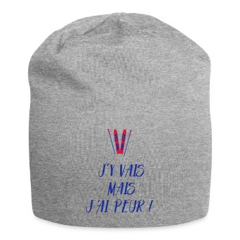 J'y vais mais j'ai peur ! Les Bronzés font du ski - Bonnet en jersey - gris chiné - Devant