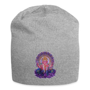 Ganesha 1 - Jersey Beanie - heather grey - Front