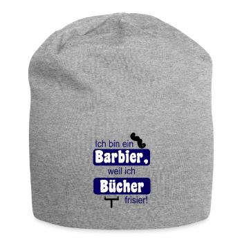 Buchhalter Steuerberater lustiges Geschenk Barbier - Jersey-Beanie - Grau meliert - Vorne
