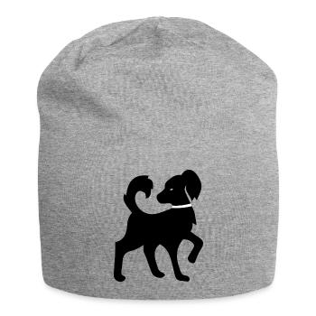 Chien chien - Bonnet en jersey - gris chiné - Devant