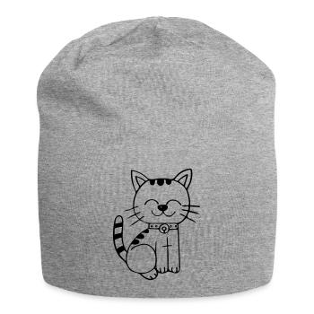 Kitten - Jersey Beanie - heather grey - Front