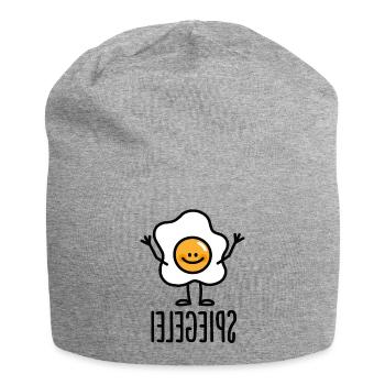 Spiegelei Spiegelbild Keto Ketogen Keton Ei Diät - Jersey-Beanie - Grau meliert - Vorne