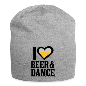 Love Beer and Dance - Jersey-Beanie - Grau meliert - Vorne