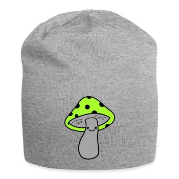 Champignon - Bonnet en jersey - gris chiné - Devant