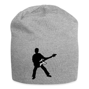 Party Gitarrist Elektrogitarre spielen - Jersey-Beanie - Grau meliert - Vorne