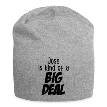 Jose ist irgendwie eine große Sache - Jersey-Beanie - Grau meliert - Vorne
