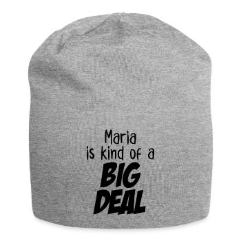Maria is Kind of a Big Deal - Jersey Beanie - heather grey - Front