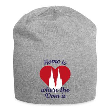 La maison est l’endroit où se trouve le Dom - Bonnet en jersey - gris chiné - Devant