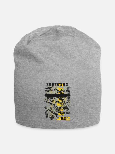 Freiburg Deutschland Stadt Skyline Heimat Liebe - Jersey-Beanie - Grau meliert