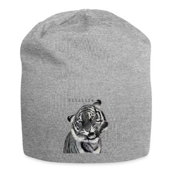 Tiger - Jersey Beanie - heather grey - Front