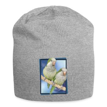 Argentinischer Sittich - Jersey-Beanie - Grau meliert - Vorne