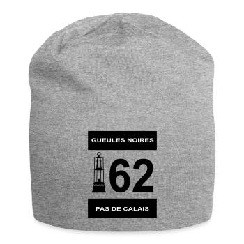 62 pas de calais - Bonnet en jersey - gris chiné - Devant