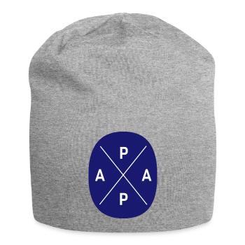 Bester Papa Vater 2022 - Jersey-Beanie - Grau meliert - Vorne