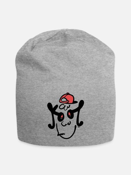 Cool Boy - Jersey-Beanie - Grau meliert