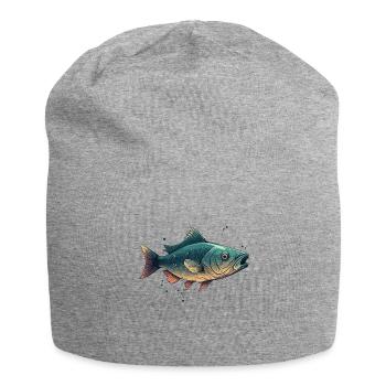 Fish - Jersey Beanie - heather grey - Front