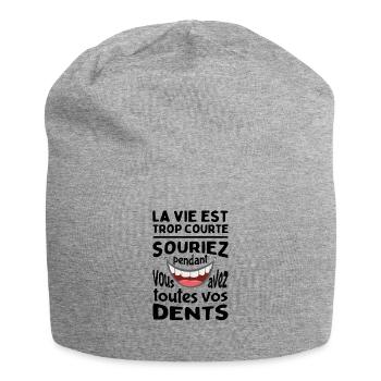 Souriez pendant que vous avez toutes vos dents -Pa - Jersey Beanie - heather grey - Front