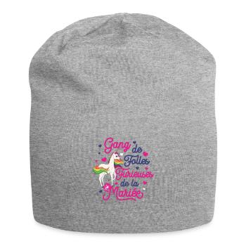 Gang Folles Furieuses Enterrement vie de jeune fil - Jersey Beanie - heather grey - Front