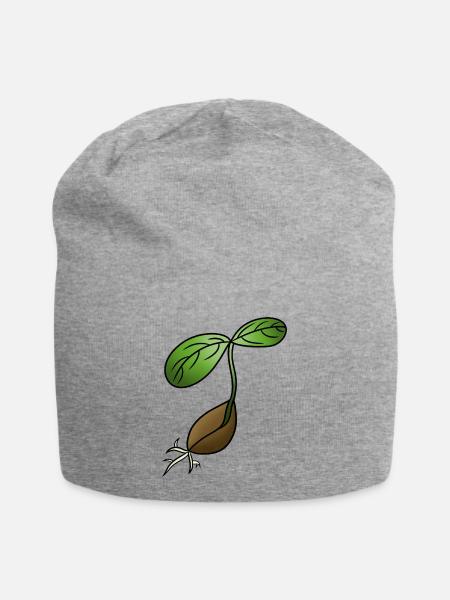 Keimung! Von Pousse2Bamboo ! - Jersey-Beanie - Grau meliert