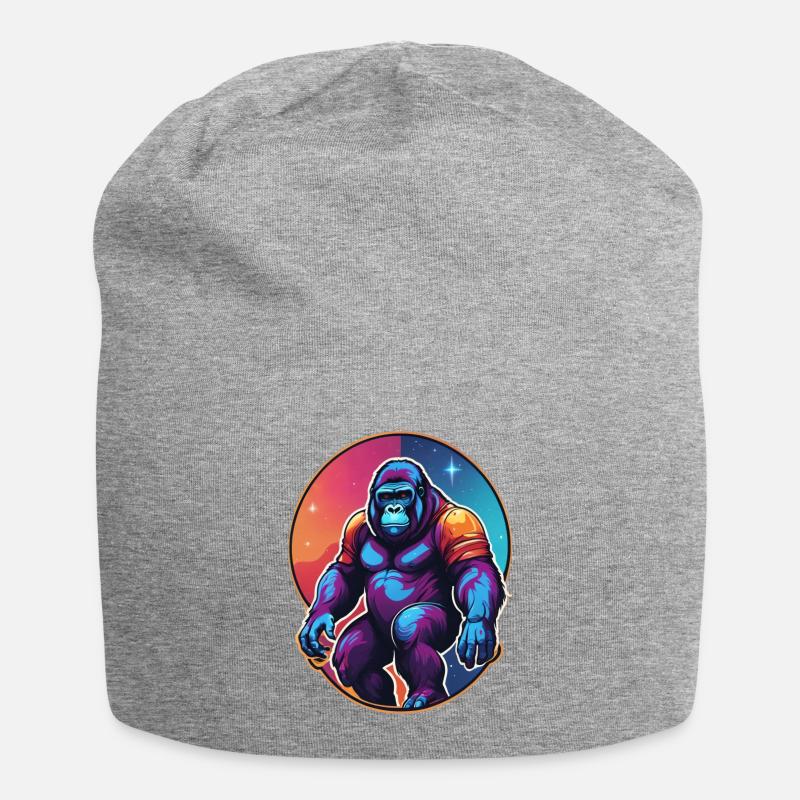 Gorilla - Jersey-Beanie - Grau meliert